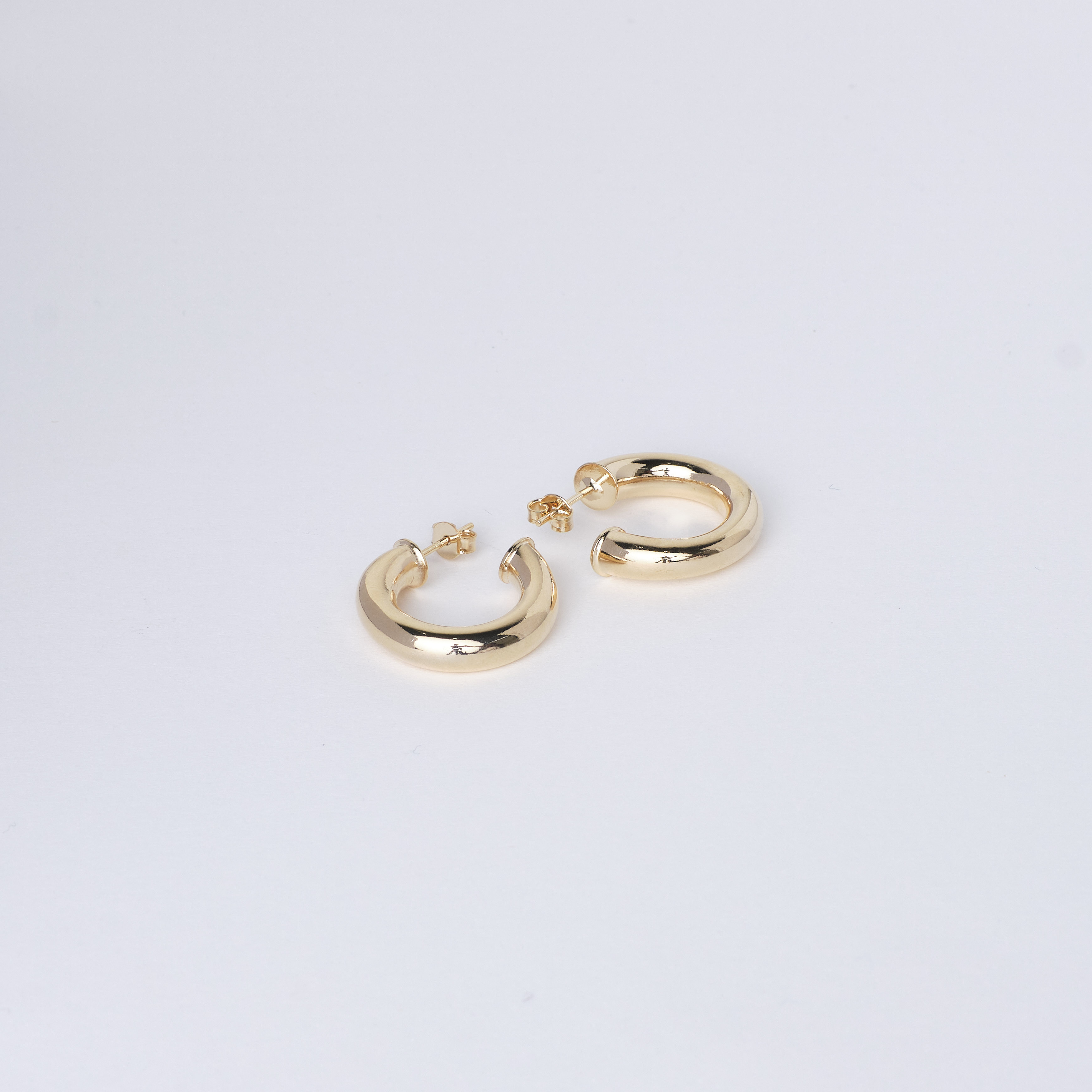 23x4mm Gold Earrings Hoops