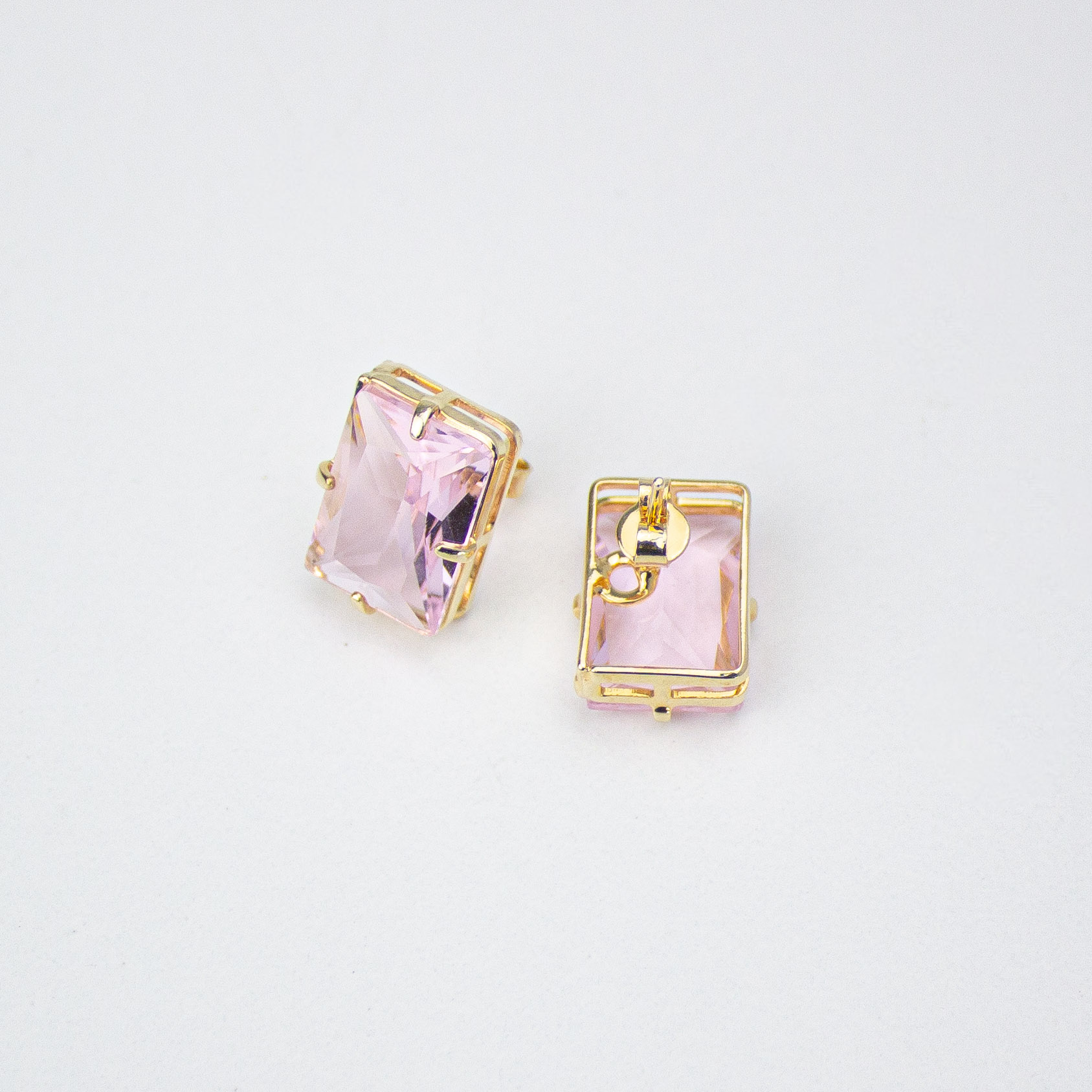 Pink Zircon Earring